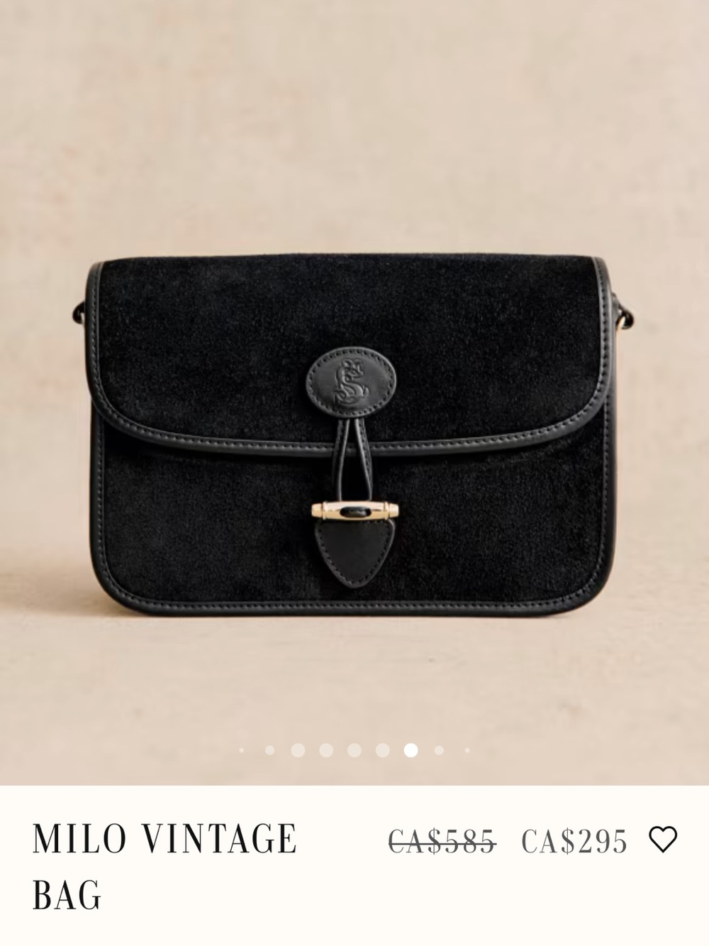 Milo Vintage Bag - Black